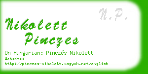 nikolett pinczes business card